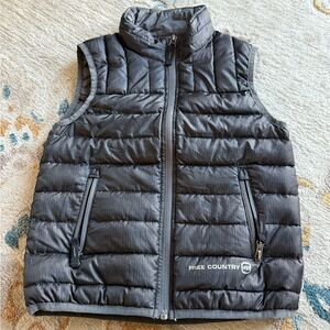 Free country boys dark gray puffy vest size xs (5/6)